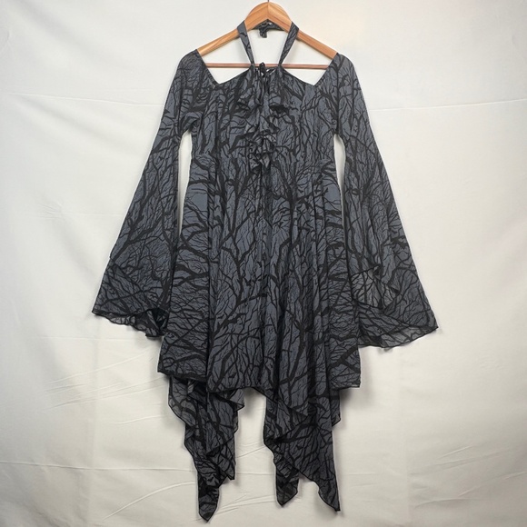Killstar Women Woodland Witch Dress WhimsiGoth Witchy XL (Juniors) Sheer Spooky - Picture 5 of 16